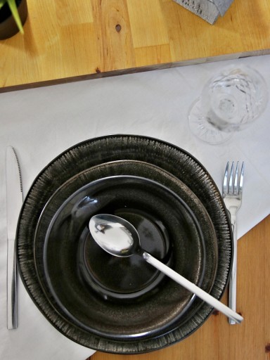 НАБОР ТАРЕЛОК 18 EL DINNER SERVICE Джинсы ЧЕРНЫЕ 2
