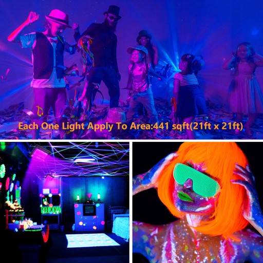 УФ-светодиодная лампа, 12 светодиодов Blacklight мощностью 36 Вт
