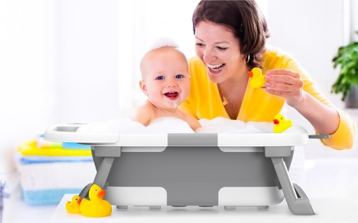 Wanienka DO KĄPIELI Składana DLA DZIECKA Tulano Bathe 25 Grey