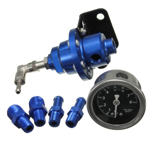 Regulator Ciśnienia Paliwa Uniwersalny 4.5mm Blue