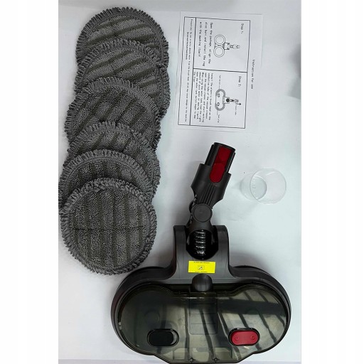GŁOWICA MOP do DYSON V10 V11 V15 + ŚCIERECZKI 6X