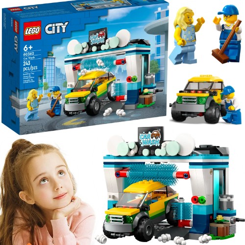 LEGO City CITI АВТОМОЙКА ДЛЯ 4, 5, 6, 7, 8, 9, 10, 11 лет