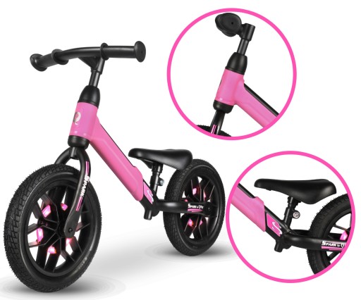 Беговел-велосипед Ride On Qplay Spark Pink