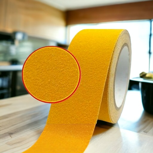 Лента для маркировки лестниц ANTI-SLIP TAPE 6 м желтая предупреждающая лента