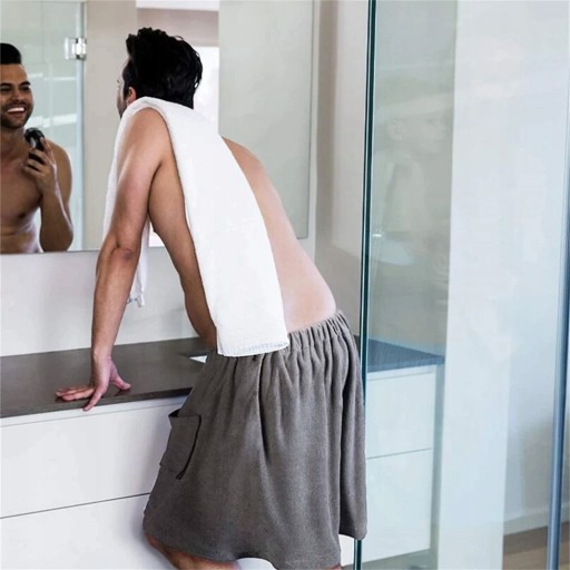 КИЛТ БАННОЕ ПОЛОТЕНЦЕ ТУНИКА ДЛЯ САУНЫ ПАРЕО МУЖСКОЙ ХАЛАТ SPA GYM L