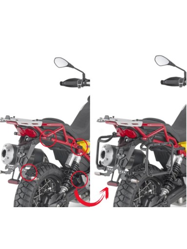 Givi Stelaż kufrów bocznych Moto Guzzi V85 TT (19-23) PLOR8203MK