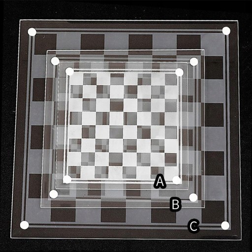 Элегантные стеклянные наборы шахмат и стеклянная настольная игра