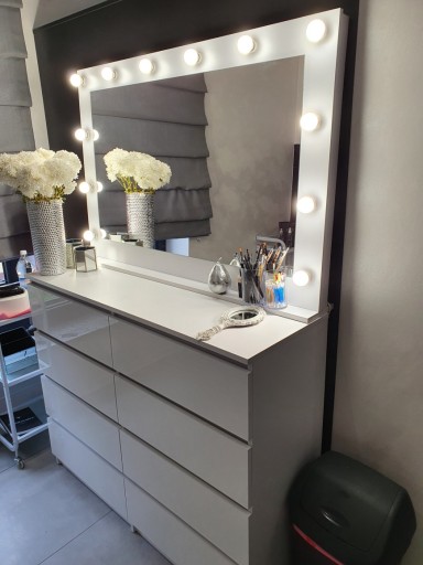 Lustro 120x80 make up do makijażu wizażu Hollywood
