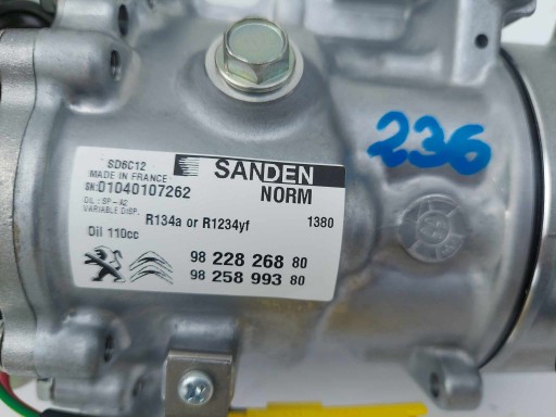 208 I 508 I DS3 SPRĘŻARKA KOMPRESOR KLIMATYZACJI O