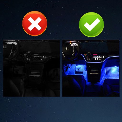 RGB СВЕТОДИОДНОЕ ОСВЕЩЕНИЕ ИНТЕРЬЕРА САЛОНА АВТОМОБИЛЯ