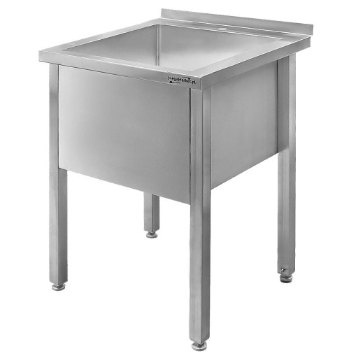 Zlew gastronomiczny 1 komora spawany stal 60x60x85