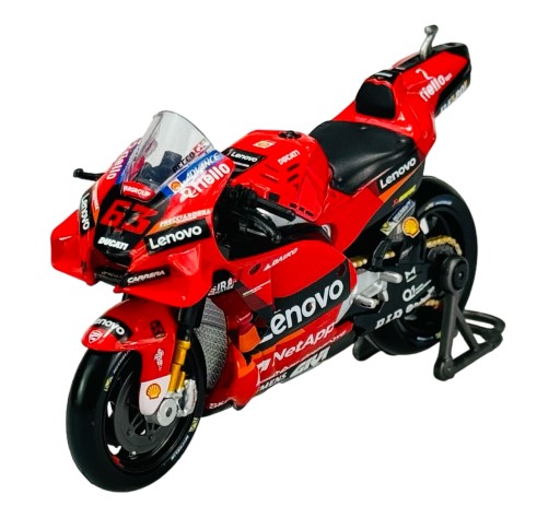 DUCATI Desmosedici MotoGP 2022 Lenovo № 63 Баньяя 1:18 Maisto