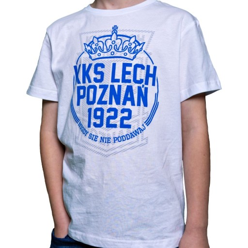 Детская футболка Krąg Lech Poznań, белая, размер 104