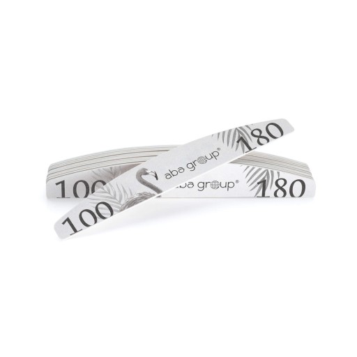 Pilnik do Paznokci Półksiężyc Łódka 100/180 50 sztuk Standard Aba Group