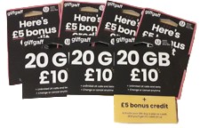 giffgaff UK +44 Стартовая предоплаченная SIM-карта для Англии