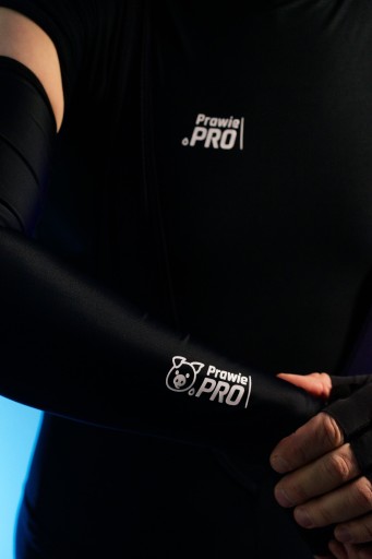 Rękawki Ocieplacze Kolarskie Prawie.PRO Czarne Unisex Slim