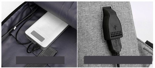 Рюкзак UNI для города/ноутбука с USB-портом (I193)