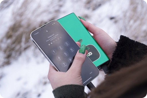 Аккумулятор Power-Bank Зеленый Металлик 30000 мАч QC