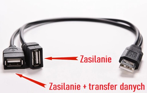 HUB USB РАЗВЕТВИТЕЛЬ ДВОЙНОЙ USB РАЗВЕТВИТЕЛЬ 2xUSB