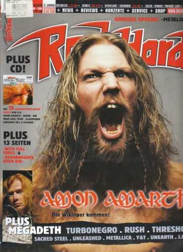 Metal Hammer nr 1-4,11/12 z 1992 roku