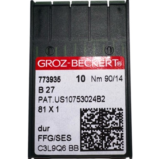 IGŁY DO MASZYN SZWALNICZYCH GROZ BECKERT OVERLOCK KULKA B27 DCx27 90/14SES