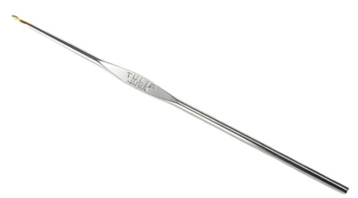 Japońskie metalowe szydełko Tulip 1,0 mm, rozmiar 6, długość 12cm, cienkie
