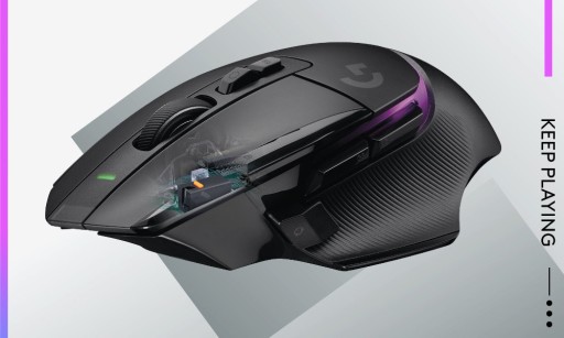 Мышь LOGITECH G502 X Plus, черная