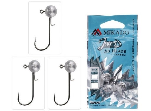 GŁÓWKI JIGOWE JAWS 25gr - hak 6/0 op.3szt MIKADO