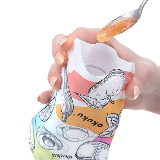 AKUKU SACHETS, МНОГОРАЗОВЫЕ ТРУБКИ ДЛЯ ЕДЫ, 5 шт.