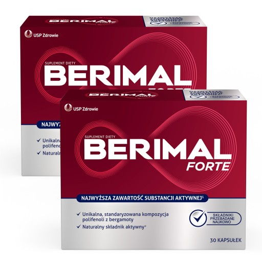 2x полифенолы бергамота BERIMAL FORTE 30 капсул