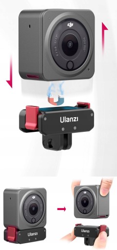 Магнитный держатель 1/4 GoPro DJI ACTION 3 ULANZI OA-11A