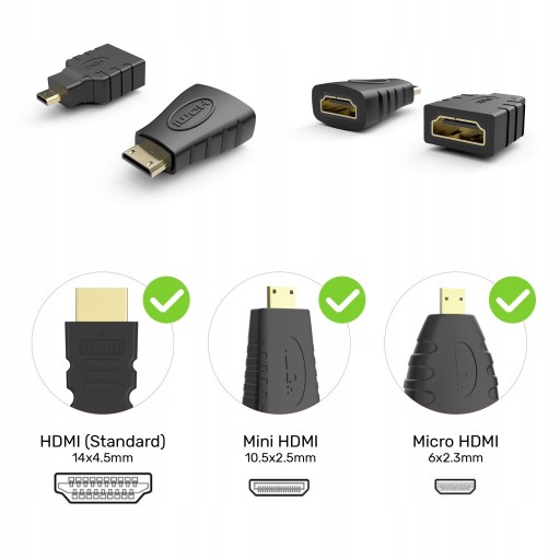 Адаптер микро/мини HDMI-VGA+аудио Unitek Y-6355