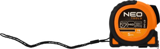 Miara zwijana stalowa Super Black 5m x 19mm auto blokada stop magnes NEO