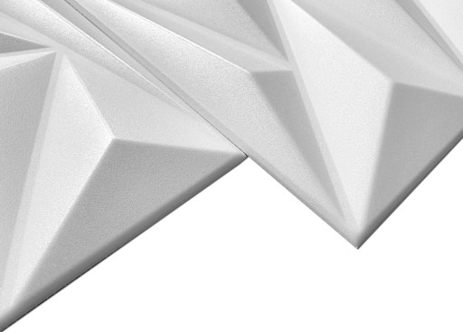 СТЕНОВАЯ ПАНЕЛЬ Топаз БЕЛАЯ КАССЕТНАЯ 3D потолок 1м2