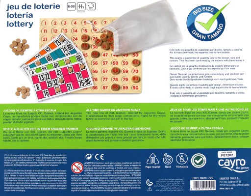 Лотерея Бинго Lotto XXL 790 Cayro FAMILY