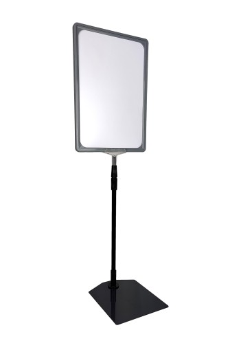 Stojak reklamowy teleskopowy 60cm z ramką A4 CS