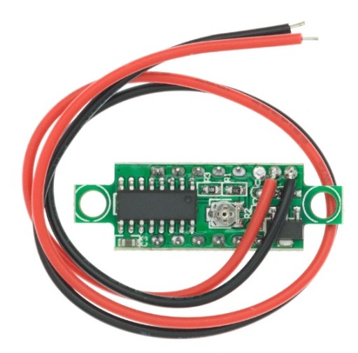 WOLTOMIERZ OKRĄGŁY DC 4.0V - 99.9V CZERWONY