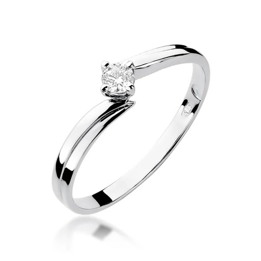 Кольцо W-231 0,10CT Diamonds White Gold 585