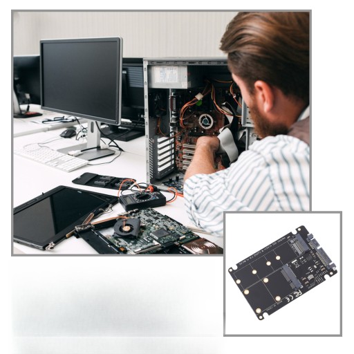 Конвертер MSATA SSD в 3 0 M2, адаптер для компьютера