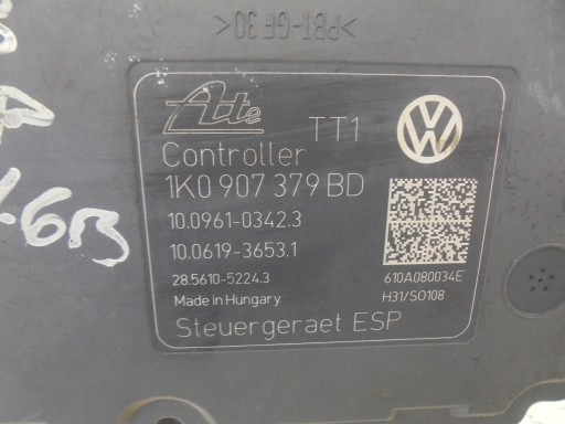 POMPA STEROWNIK ABS 1K0907379BD AUDI A3 8P 1.6 8V