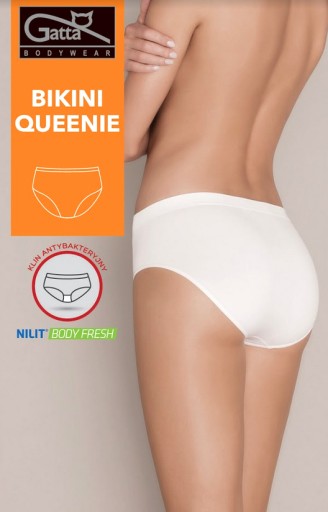 3x Трусики GATTA БИКИНИ QUEENIE БЕЛЫЕ ЧЕРНЫЕ НАТУРАЛЬНЫЕ L