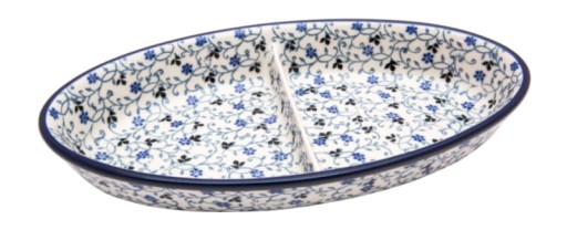 PÓŁMISEK dzielony dwuczęściowy 22.5 cm Bolesławiec