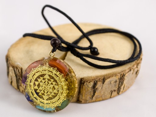 КРАСИВОЕ ОЖЕРЕЛЬЕ SRI YANTRA JASPIS ЛИМОН БИРЮЗА ПОДАРОК ​​НА ДЕНЬ ВАЛЕНТИНА