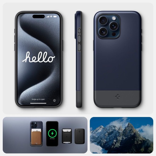 Чехол для iPhone 15 Pro Max, Spigen Style Armor, чехол, задняя крышка для MagSafe