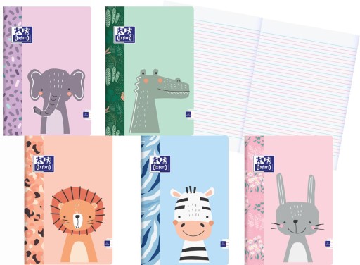 Тетрадь формата А4, 32 листа, 3 линии, серия «Oxford Mix», с обложкой, 10 шт.