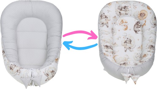 НАБОР ДЕТСКОГО КОКОНА NEST MINKY PIECE XXL BABYMAM, 7 ЭЛЕМЕНТОВ.