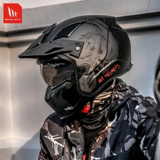 MT StreetFighter Open Helmet Regular модульный внедорожный мотоцикл