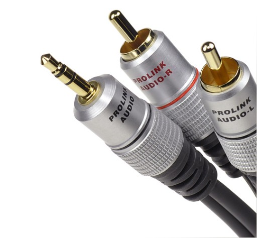 Prolink TCV 3420: кабель Mini jack/2xRCA, длина 1,2 м