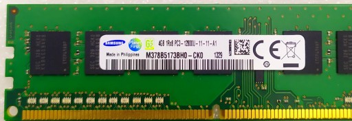 Samsung 4GB DDR3, 1600Mhz, 1Rx8, M378B5173BH0-CK0