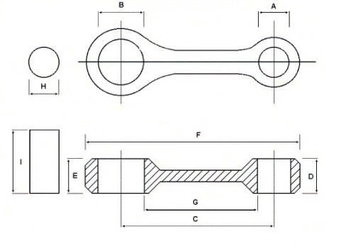 Шатун (шатуны) TGB 550 ATV MT2212034